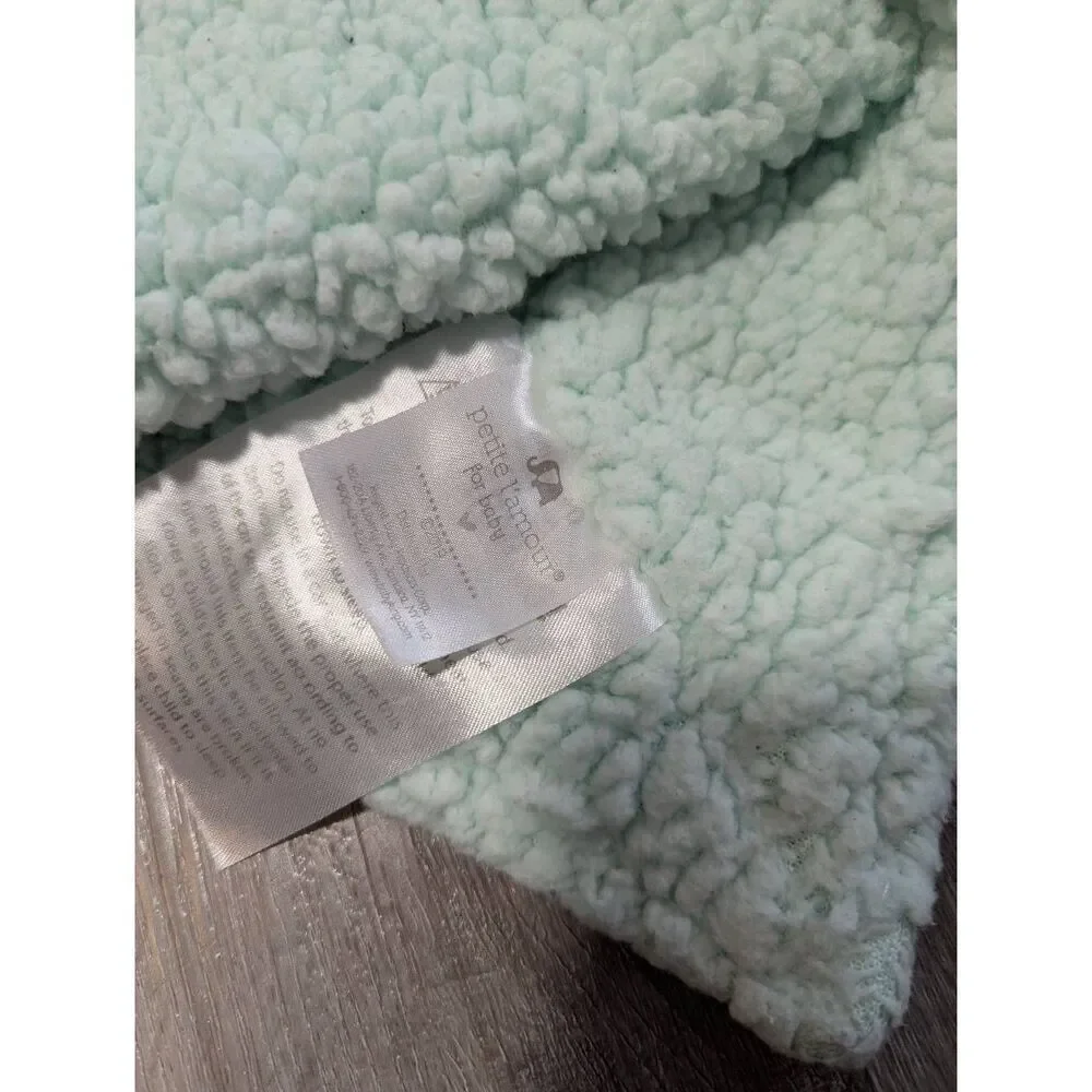 Petite L'amour gray & white elephant lovey baby infant stuffed blankie comfort